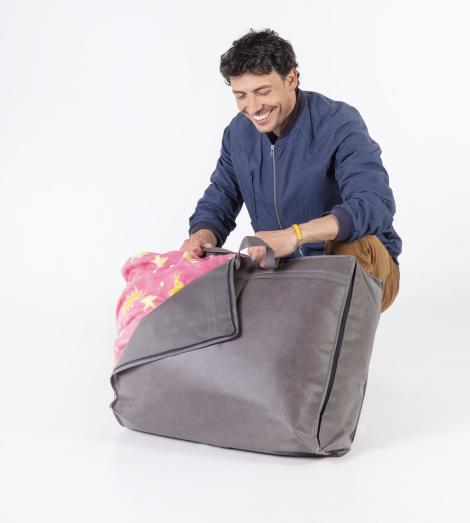 Bolsa para Edredón 60x50x20 Tejido reciclado. Made In Spain